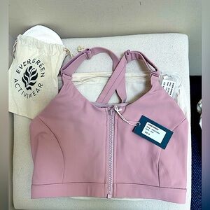 Evergreen Pumping/Nursing pink blush Sports Bra-Size Med-Maternity & postpartum